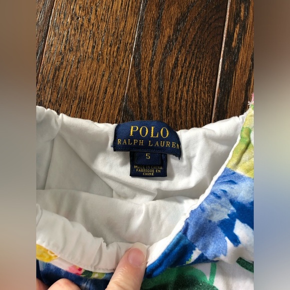 Polo Ralph Lauren Girls 5 Floral Pleated Sateen Mini Skirt w/Pockets - EUC! - Picture 5 of 12